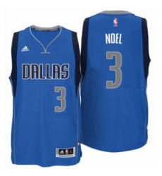 Men's Dallas Mavericks #3 Nerlens Noel adidas Royal Blue Swingman Road Jersey