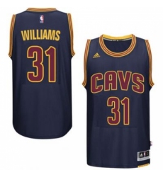 Men's Cleveland Cavaliers #31 Deron Williams adidas Navy Player Swingman CavFanatic Jersey