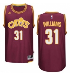 Men's Cleveland Cavaliers #31 Deron Williams adidas Wine Hardwood Classics Swingman Jersey