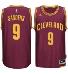 Men's Cleveland Cavaliers #9 Larry Sanders adidas Burgundy Player Swingman Road Jersey