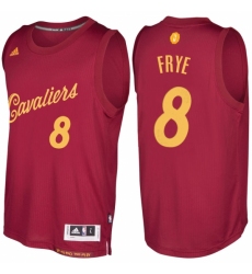 Men's Cleveland Cavaliers #8 Channing Frye 2016-2017 Christmas Day Burgundy NBA Swingman Jersey