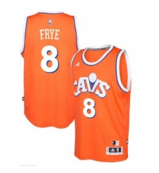 adidas Cleveland Cavaliers #8 Channing Frye Orange Hardwood Classics Swingman Jersey