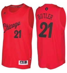 Men's Chicago Bulls #21 Jimmy Butler Red 2016-2017 Christmas Day NBA Swingman Jersey