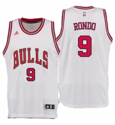 Chicago Bulls #9 Rajon Rondo Home White New Swingman Jersey