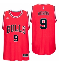 Chicago Bulls #9 Rajon Rondo Road Red New Swingman Jersey