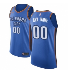 Men's Oklahoma City Thunder Nike Blue Authentic Custom Jersey - Icon Edition