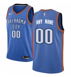 Men's Oklahoma City Thunder Nike Blue Swingman Custom Jersey - Icon Edition