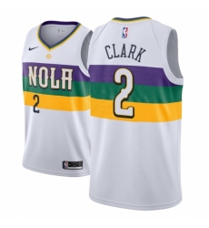 Men NBA 2018-19 New Orleans Pelicans #2 Ian Clark City Edition White Jersey