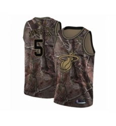 Women's Miami Heat #5 Derrick Jones Jr Swingman Camo Realtree Collection Basketball Jersey