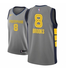 Men NBA 2018-19 Memphis Grizzlies #8 MarShon Brooks City Edition Gray Jersey