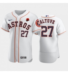 Men's Houston Astros #27 Jose Altuve Nike Authentic 2021 Memorial Day MLB Jersey - White