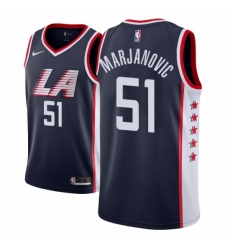 Men NBA 2018-19 Los Angeles Clippers #51 Boban Marjanovic City Edition Navy Jersey