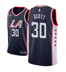 Men NBA 2018-19 Los Angeles Clippers #30 Mike Scott City Edition Navy Jersey