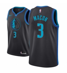 Men NBA 2018-19 Dallas Mavericks #3 Daryl Macon City Edition Anthracite Jersey