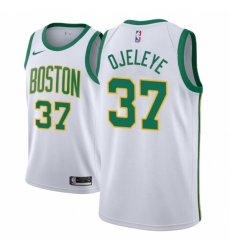 Men NBA 2018-19 Boston Celtics #37 Semi Ojeleye City Edition White Jersey