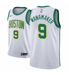 Men NBA 2018-19 Boston Celtics #9 Bradley Wanamaker City Edition White Jersey