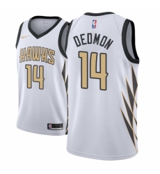 Men NBA 2018-19 Atlanta Hawks #14 Dewayne Dedmon City Edition White Jersey