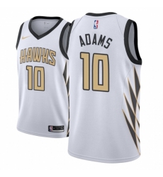 Men NBA 2018-19 Atlanta Hawks #10 Jaylen Adams City Edition White Jersey