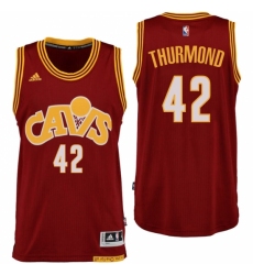 Cleveland Cavaliers #42 Nate Thurmond Hardwood Classic Throwback Red Swingman Jersey