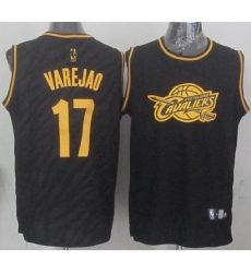 Cavaliers #17 Anderson Varejao Black Precious Metals Fashion Stitched NBA Jersey