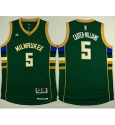 Bucks #5 Michael Carter-Williams Green Stitched NBA Jersey
