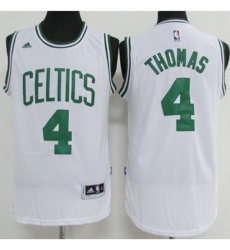Boston Celtics #4 Isaiah Thomas White Stitched NBA Jersey