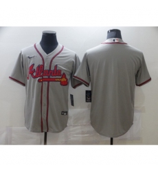 Men's Nike Atlanta Braves Blank Gray Jersey