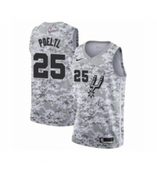 Women's San Antonio Spurs #25 Jakob Poeltl White Swingman Jersey - Earned Edition