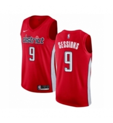 Men's Nike Washington Wizards #9 Ramon Sessions Red Swingman Jersey - Earned Edition