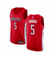 Men's Nike Washington Wizards #5 Markieff Morris Red Swingman Jersey - Earned Edition