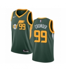 Men's Nike Utah Jazz #99 Jae Crowder Green Swingman Jersey - Earned Edition