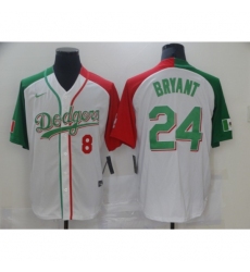 Men's Nike Los Angeles Dodgers #24 Kobe Bryant White Authentic Baseball Jersey