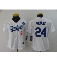 Women's Nike Los Angeles Dodgers Kobe Bryant White Jersey