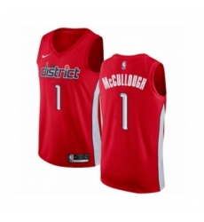 Men's Nike Washington Wizards #1 Chris McCullough Red Swingman Jersey - Earned Edition