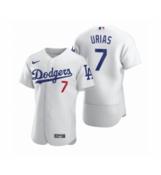 Men's Los Angeles Dodgers #7 Julio Urias Nike White 2020 Authentic Jersey