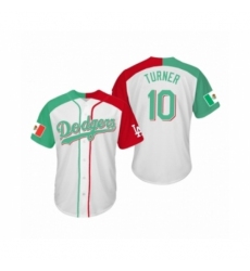 Men's Justin Turner #10 Los Angeles Dodgers Two-Tone Mexican Heritage Night Cool Base Jersey