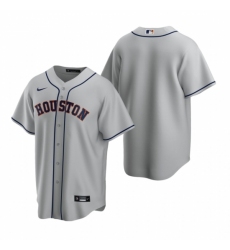 Men's Nike Houston Astros Blank Gray Road Stitched Baseball Jersey