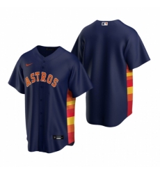 Men's Nike Houston Astros Blank Navy Alternate Stitched Baseball Jersey