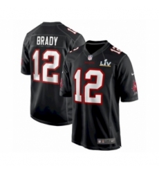 Men's  Tampa Bay Buccaneers #12 Tom Brady Black Super Bowl LV Bound Game jersey