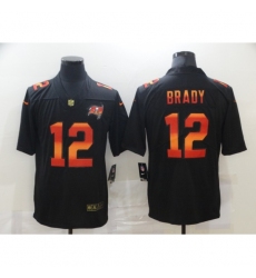 Men's Tampa Bay Buccaneers #12 Tom Brady Black colorful Nike Limited Jersey