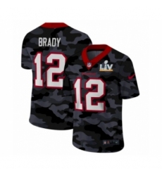 Men's  Tampa Bay Buccaneers #12 Tom Brady Camo 2021 Super Bowl LV Jersey