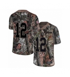 Men's Tampa Bay Buccaneers #12 Tom Brady Limited Camo Rush Realtree Football Jersey