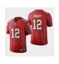 Men's Tampa Bay Buccaneers #12 Tom Brady Red 2020 Vapor Limited Jersey