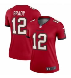 Women's Tampa Bay Buccaneers #12 Tom Brady Nike Red Legend Jersey
