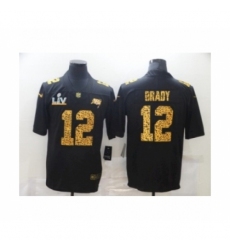 Youth Tampa Bay Buccaneers #12 Tom Brady Leopard 2021 Super Bowl LV Jersey