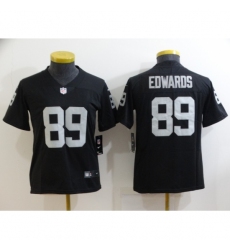 Women's Oakland Raiders #89 Bryan Edwards Black Team Color Vapor Untouchable Limited Jersey