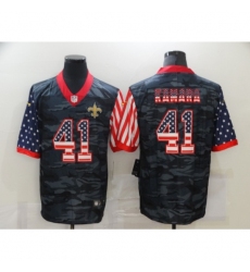Men's New Orleans Saints #41 Alvin Kamara Camo Flag Nike Limited Jersey