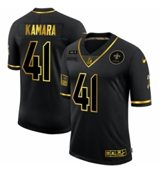 Men's New Orleans Saints #41 Alvin Kamara Olive Gold Nike 2020 Salute To Service Limited Jersey