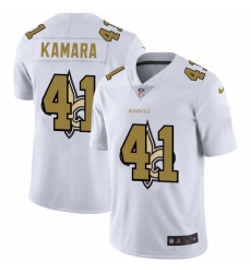 Men's New Orleans Saints #41 Alvin Kamara White Nike White Shadow Edition Limited Jersey