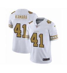 Men's New Orleans Saints #41 Alvin Kamara White Team Logo Cool Edition Jersey